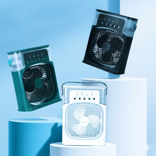 Portable Air Cooler Fan with 7-Color Light – Personal AC Fan