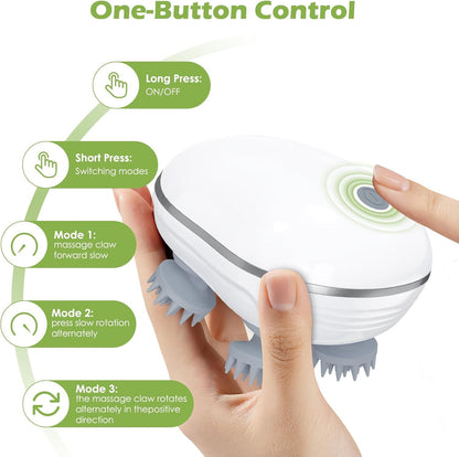 Electric Scalp Massager for Hair Growth & Stress Relief