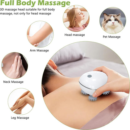 Electric Scalp Massager for Hair Growth & Stress Relief