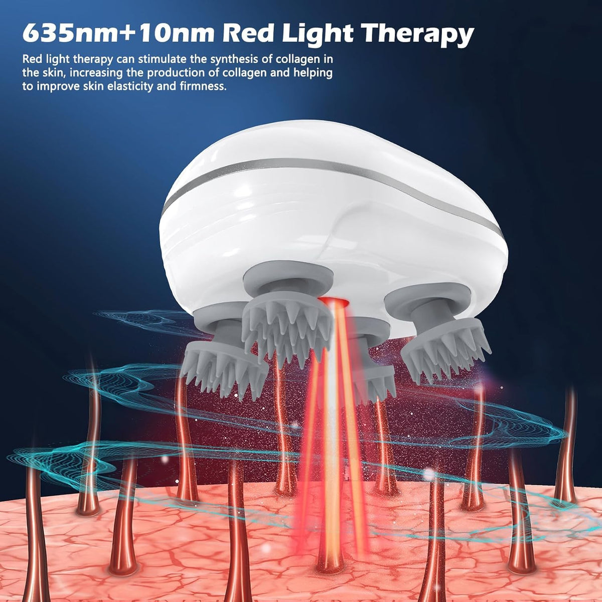 Electric Scalp Massager for Hair Growth & Stress Relief