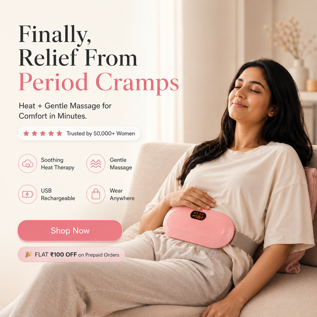 Period Cramp Relief Massager